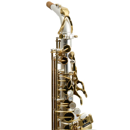 Antigua Winds Model AS4248SQ 'Powerbell' Alto Saxophone in Satin Silver