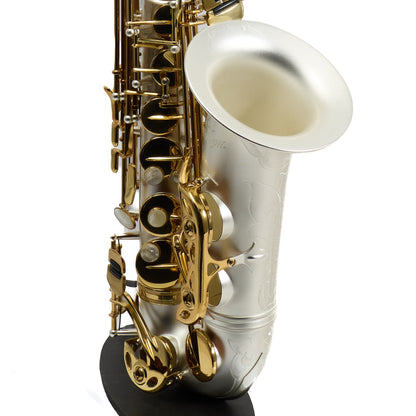 Antigua Winds Model AS4248SQ 'Powerbell' Alto Saxophone in Satin Silver