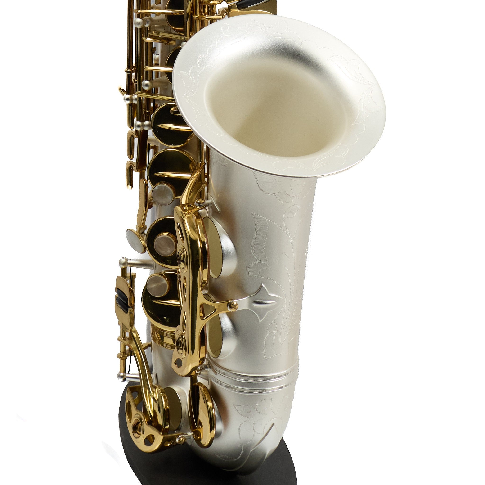 Antigua Winds Model AS4248SQ 'Powerbell' Alto Saxophone in Satin Silver