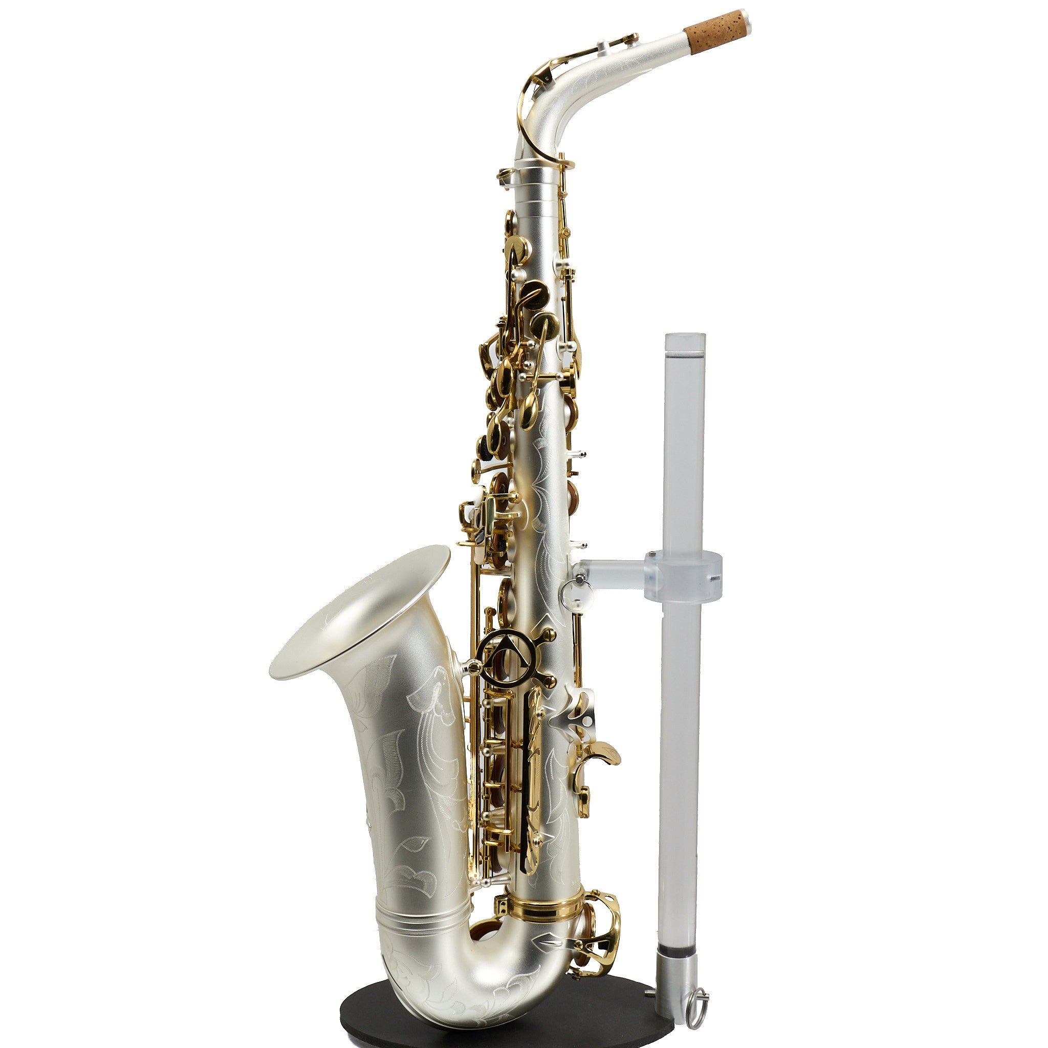 Antigua Winds Model AS4248SQ 'Powerbell' Alto Saxophone in Satin Silver