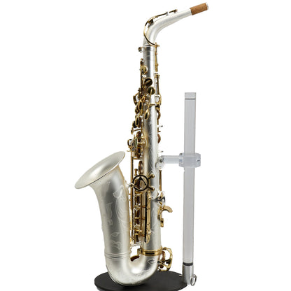 Antigua Winds Model AS4248SQ 'Powerbell' Alto Saxophone in Satin Silver