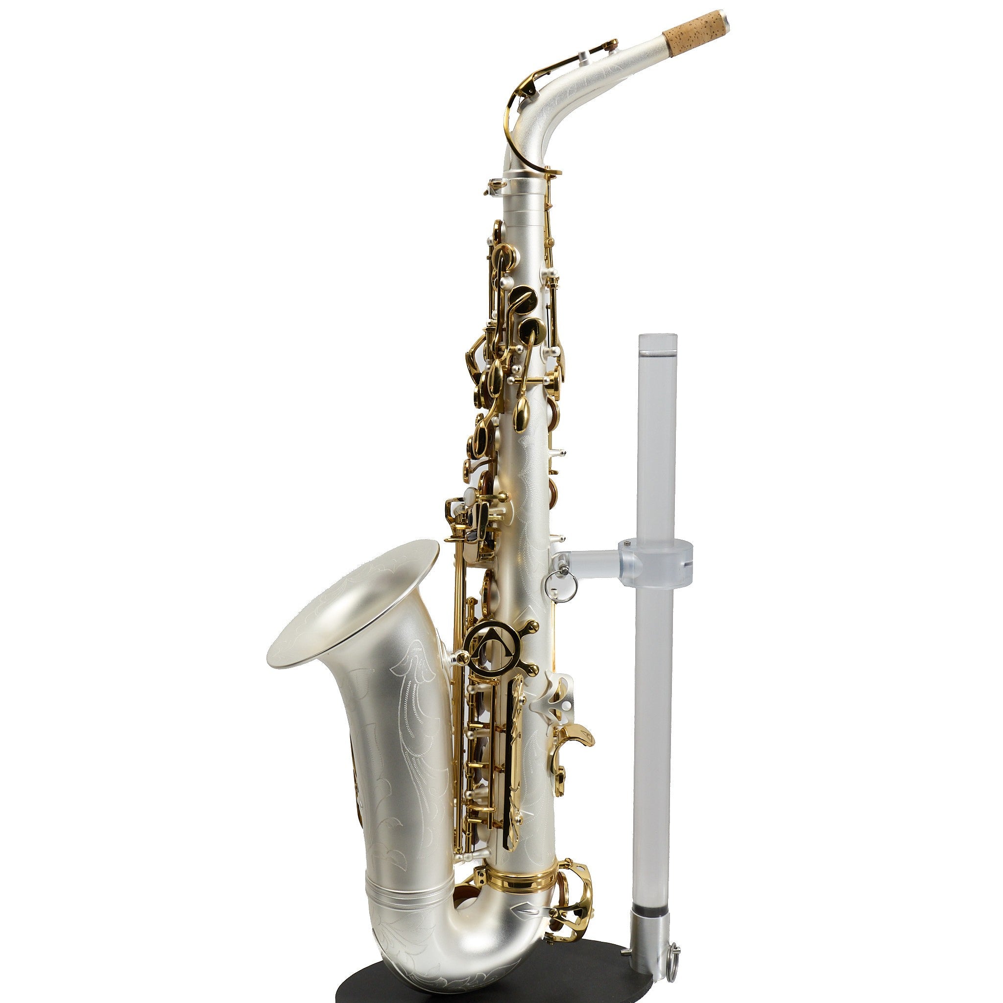Antigua Winds Model AS4248SQ 'Powerbell' Alto Saxophone in Satin Silver