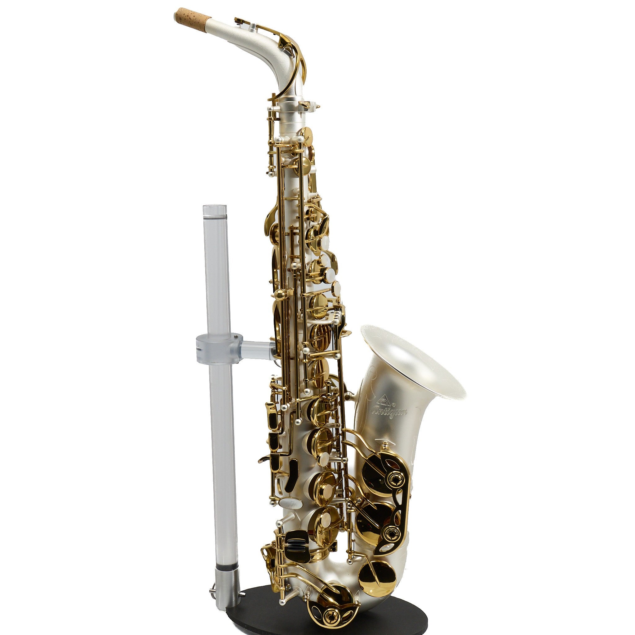 Antigua Winds Model AS4248SQ 'Powerbell' Alto Saxophone in Satin Silver