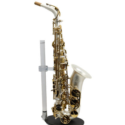 Antigua Winds Model AS4248SQ 'Powerbell' Alto Saxophone in Satin Silver