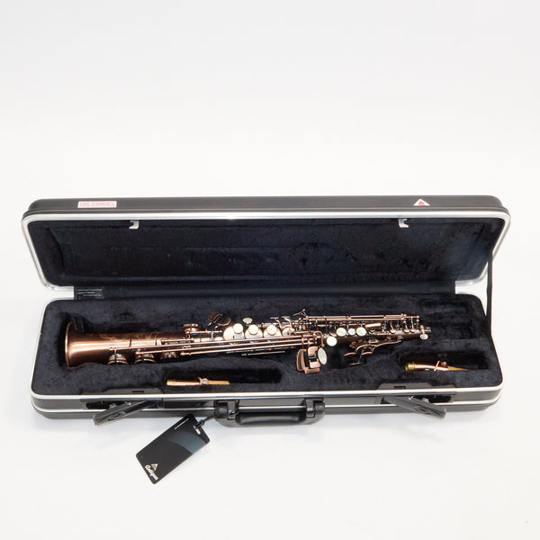 Antigua Winds Model SS4290VC 'Powerbell' Soprano Saxophone SN 070032 OPEN BOX- for sale at BrassAndWinds.com