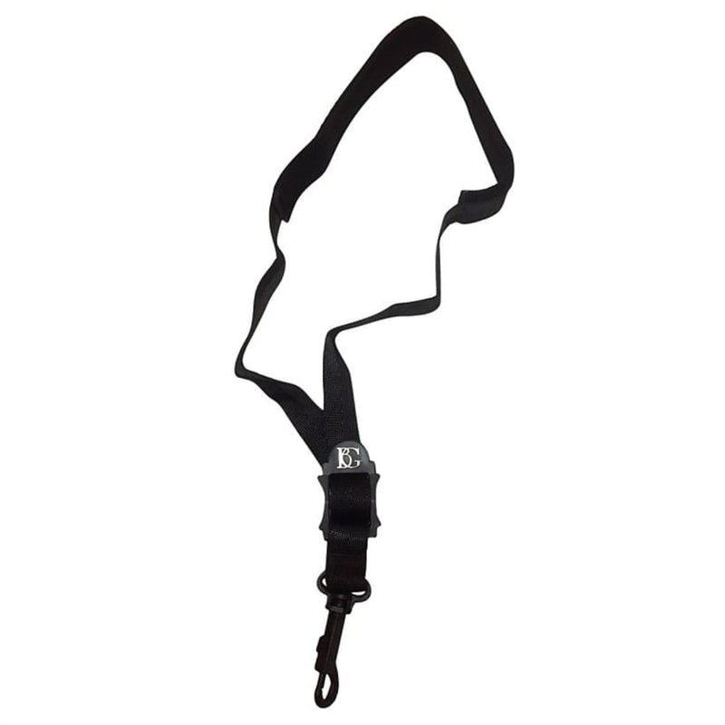 BG S14SH - XL Alto/Tenor Saxophone Cotton Padded Comfort Strap with Snap Hook