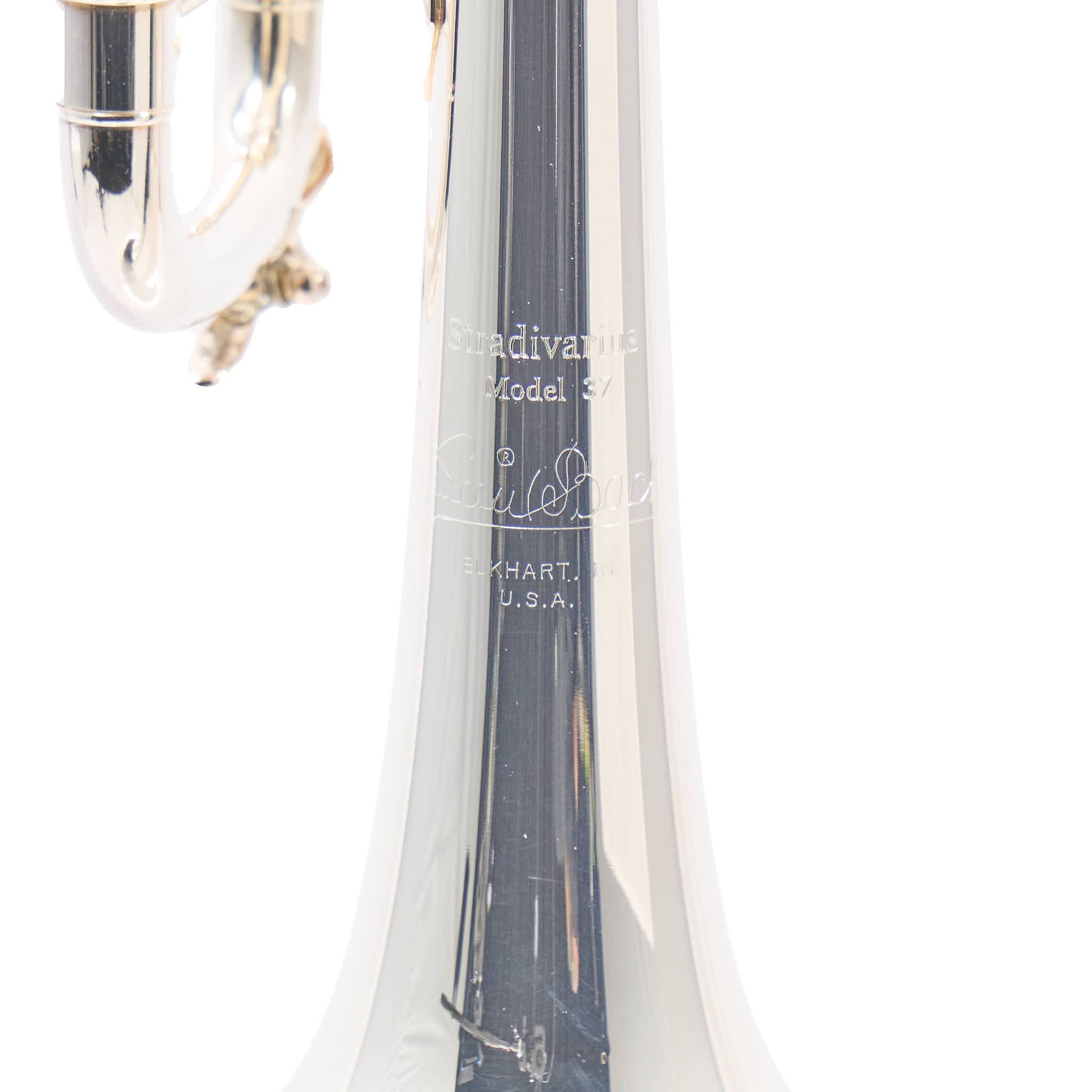 Bach 180S37 Stradivarius Professional Bb Trumpet in Silver Plate