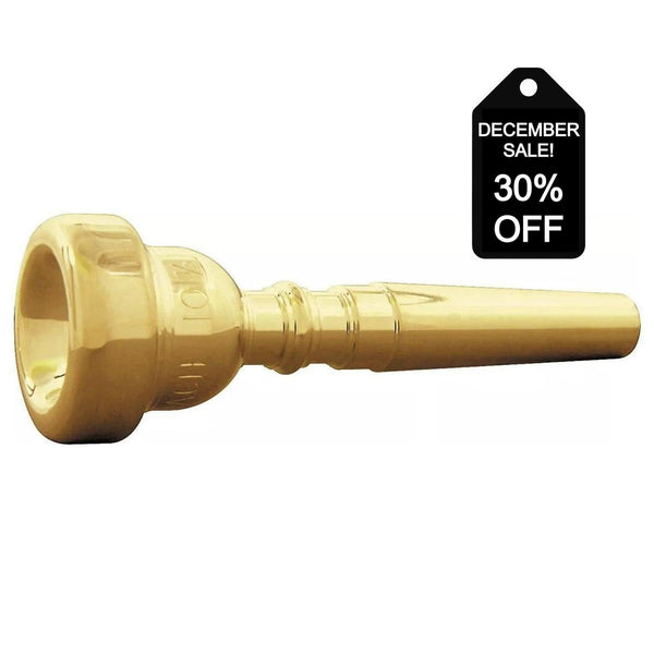 Bach 35110HAGP 10-1/2AL Trumpet Mouthpiece in Gold Plate