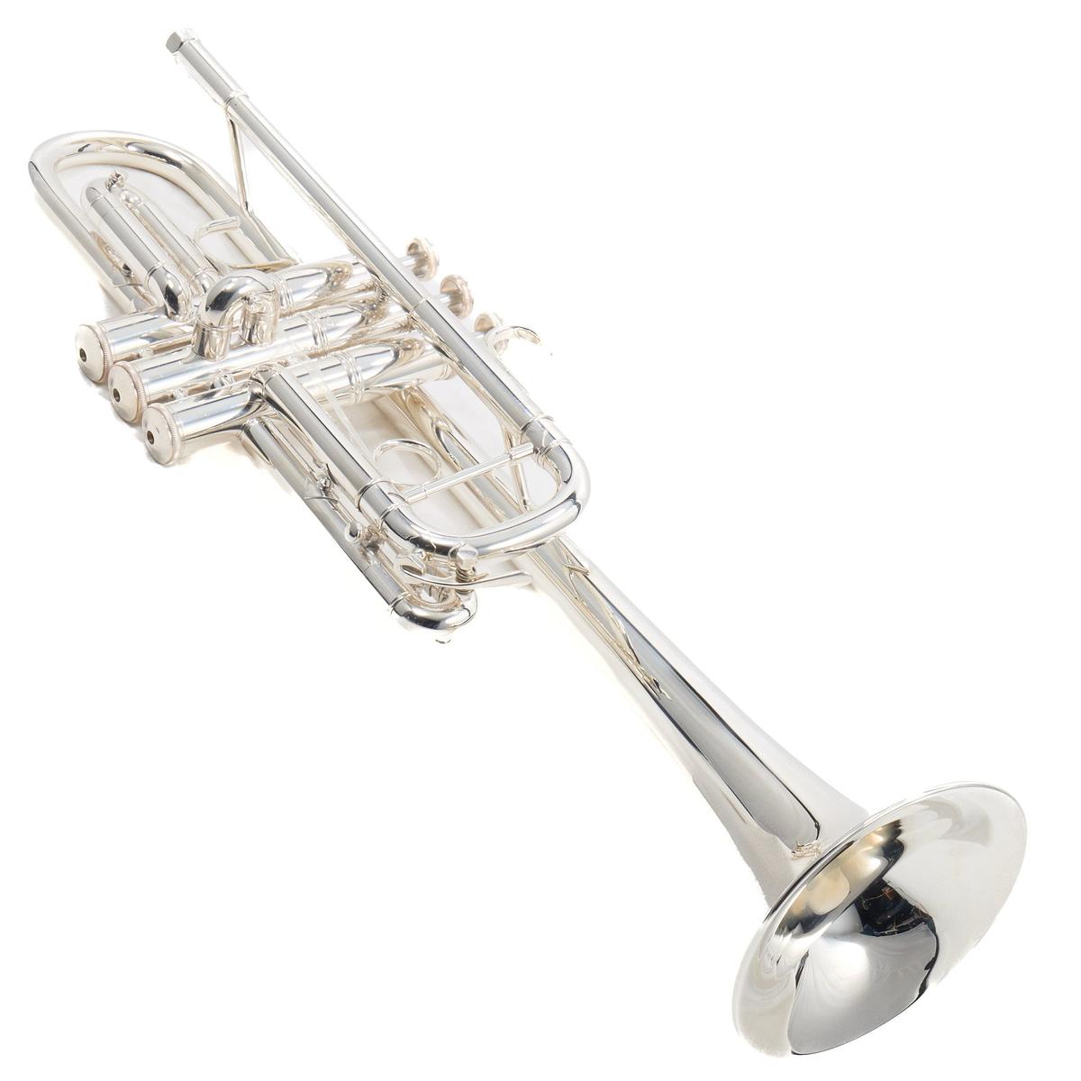 Bach C190SL229X Stradivarius Professional C Trumpet in Silver Plate