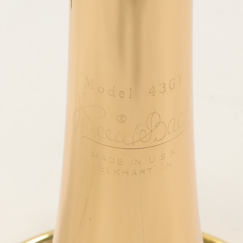 Bach Model 17043GYR 'Apollo' Professional Bb Trumpet SN 796151 SUPERB- for sale at BrassAndWinds.com