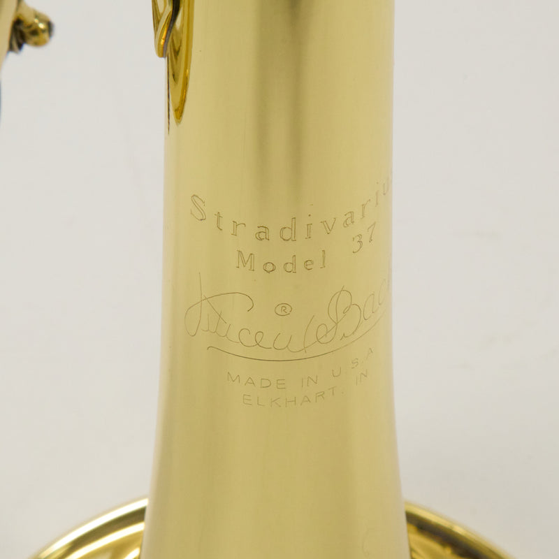 Bach Model 18037 Stradivarius Professional Bb Trumpet SN 761320 EXCELLENT- for sale at BrassAndWinds.com