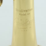 Bach Model 18043R Stradivarius Professional Bb Trumpet SN 797890 OPEN BOX- for sale at BrassAndWinds.com