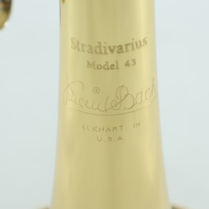 Bach Model 18043R Stradivarius Professional Bb Trumpet SN 797890 OPEN BOX- for sale at BrassAndWinds.com