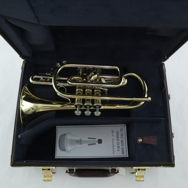Bach Model 184ML Stradivarius Shepherd's Crook Cornet SN 766340 SUPERB- for sale at BrassAndWinds.com