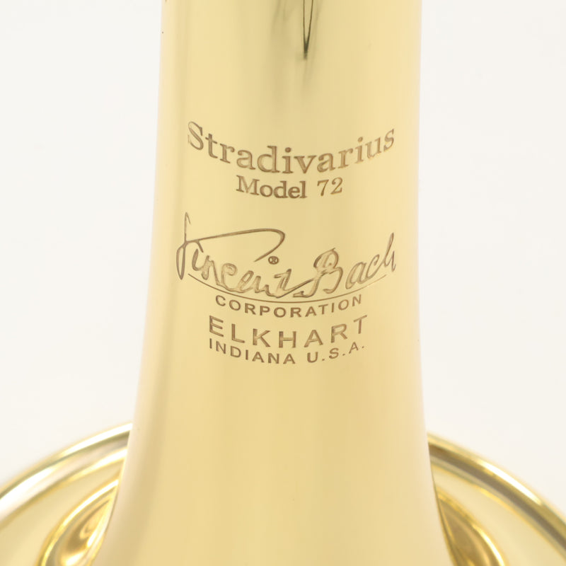 Bach Model 19072V Stradivarius 'Vindabona' Bb Trumpet SN 802407 GORGEOUS- for sale at BrassAndWinds.com