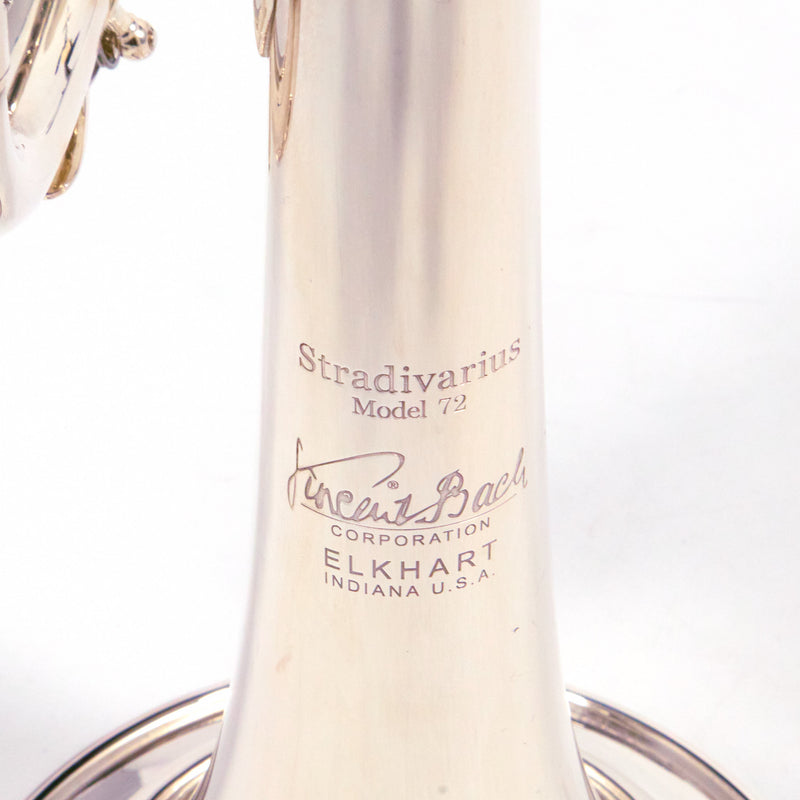 Bach Model 190S72V Stradivarius 'Vindabona' Bb Trumpet SN 801849 SUPERB- for sale at BrassAndWinds.com