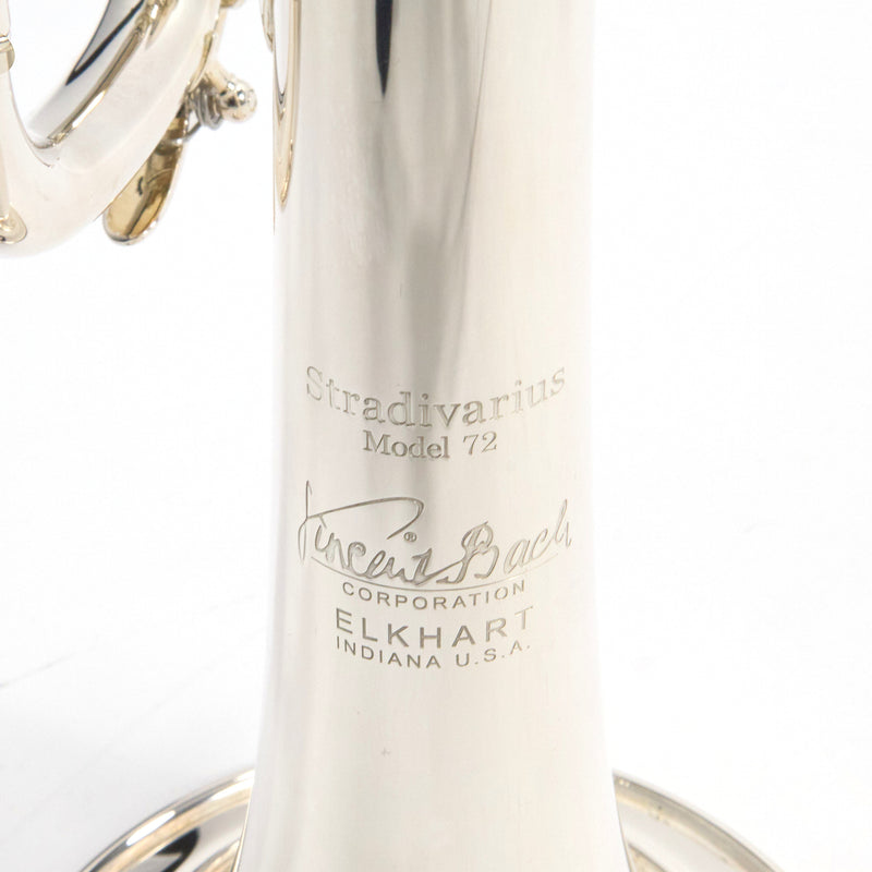 Bach Model 190S72V Stradivarius 'Vindabona' Bb Trumpet SN 801850 SUPERB- for sale at BrassAndWinds.com