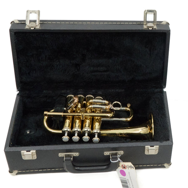 Bach Model 196 Stradivarius Professional Piccolo Trumpet SN 224741 VERY GOOD