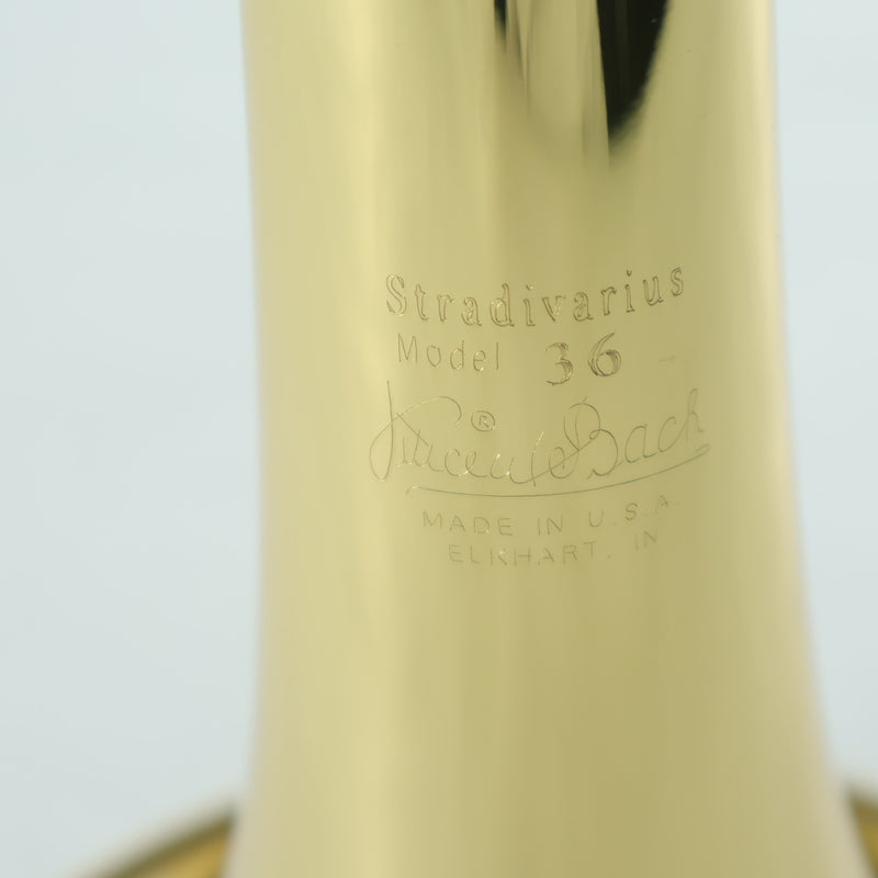 Bach Model 36B Stradivarius Professional Tenor Trombone MINT CONDITION- for sale at BrassAndWinds.com