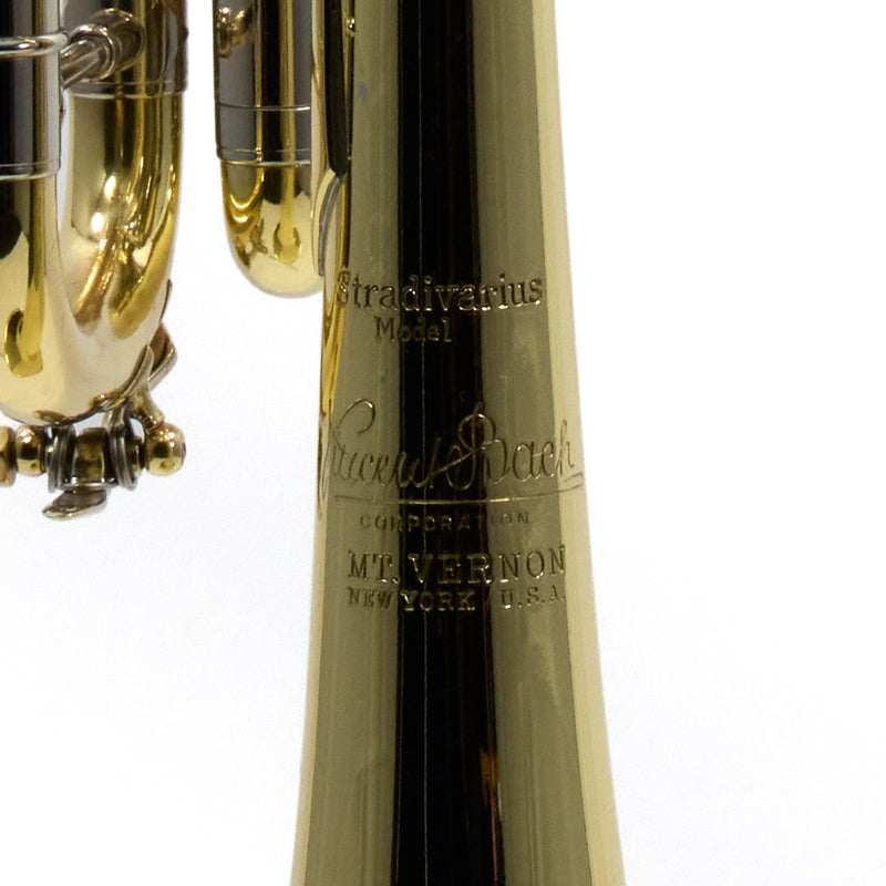 Bach Model 37 Mount Vernon Stradivarius ML Bb Trumpet SN 15805 GORGEOUS- for sale at BrassAndWinds.com