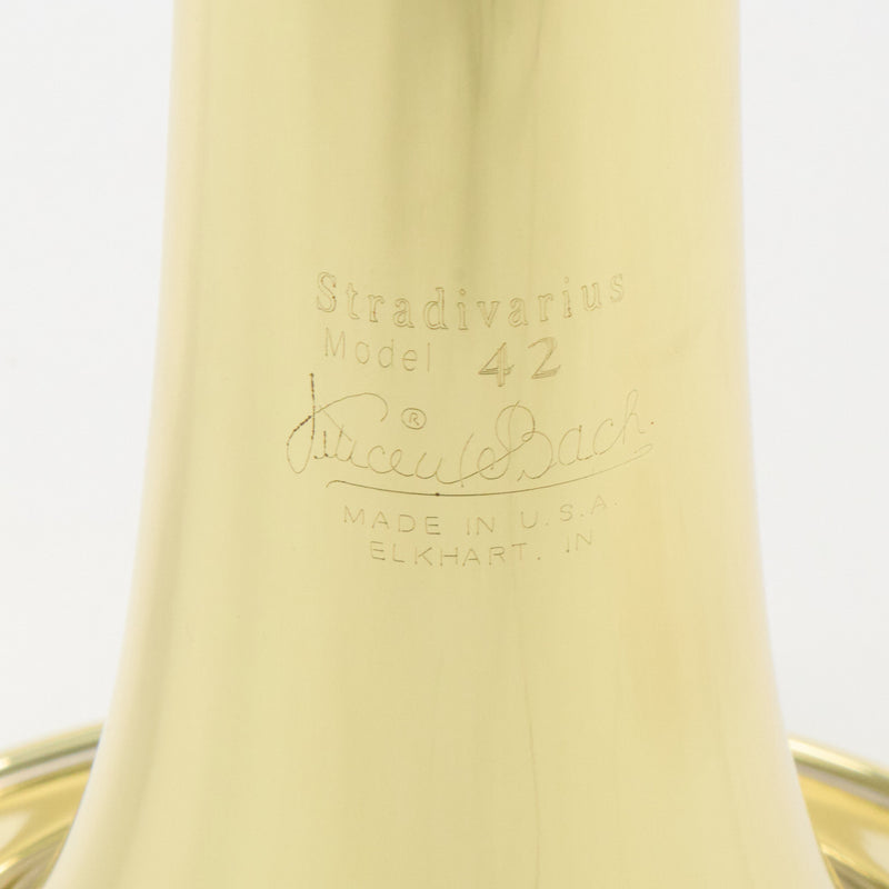 Bach Model 42A Stradivarius Tenor Trombone with Hagmann Valve SN 222166 EXCELLENT- for sale at BrassAndWinds.com