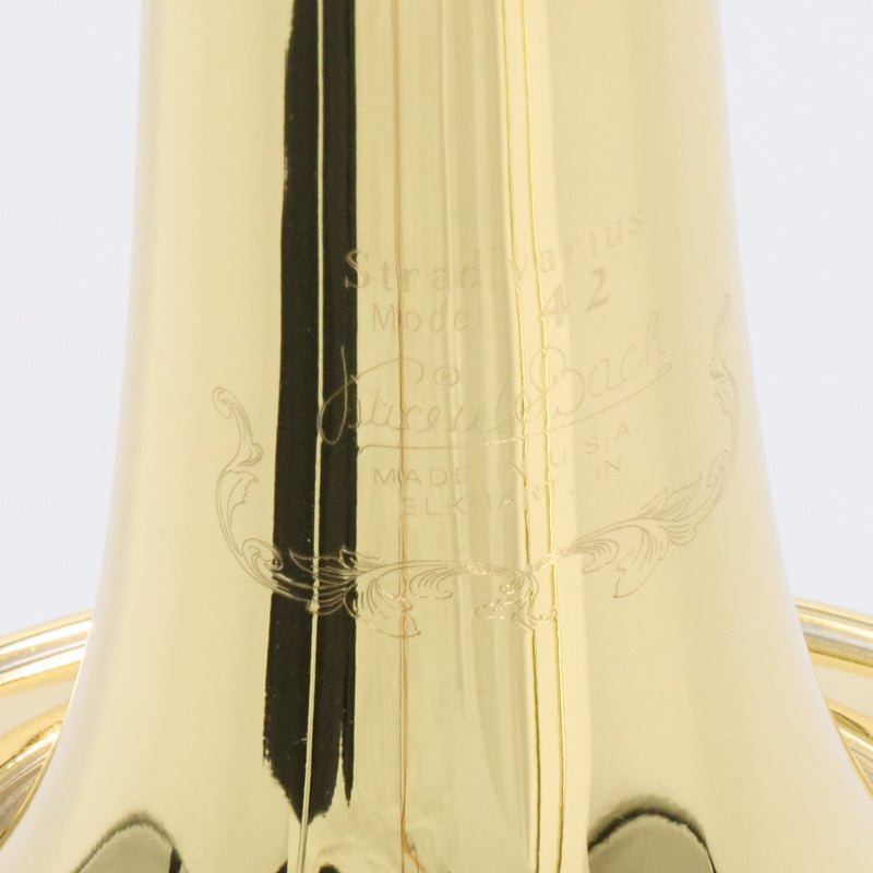 Bach Model 42AF Stradivarius Tenor Trombone with Infinity Valve SN 223430 NICE- for sale at BrassAndWinds.com