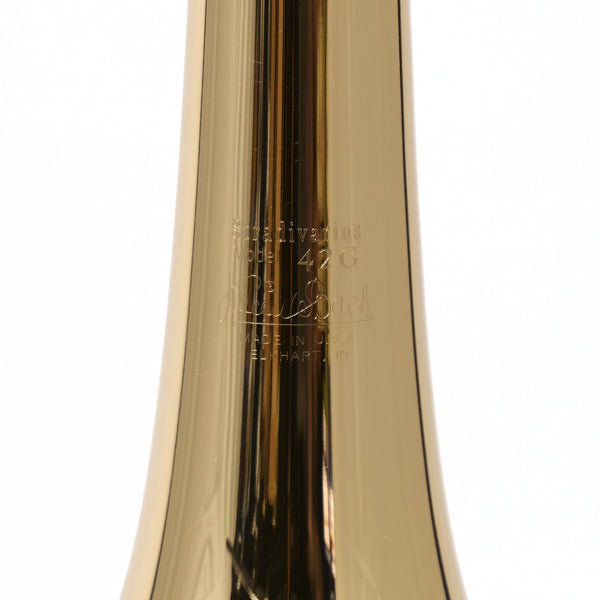 Bach Model 42B Stradivarius Professional Tenor Trombone with Gold Brass Bell OPEN BOX- for sale at BrassAndWinds.com