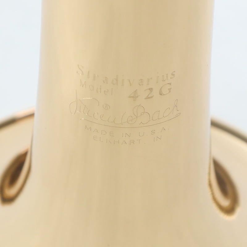 Bach Model 42BG Stradivarius Professional Tenor Trombone SN 216177 GORGEOUS- for sale at BrassAndWinds.com