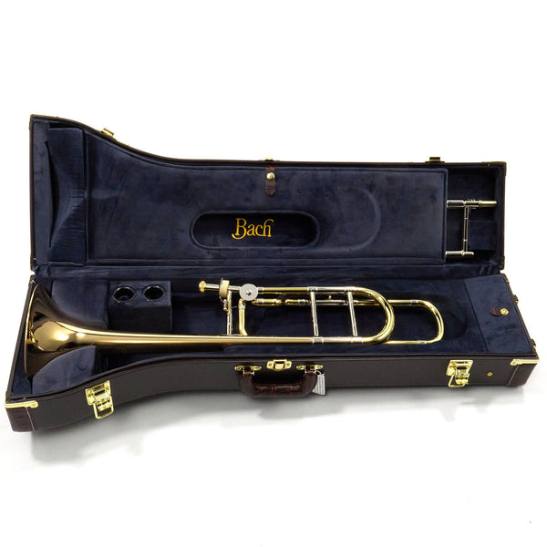 Bach Model 42BO Professional Trombone with Gold Brass Bell SN 216848 SUPERB- for sale at BrassAndWinds.com