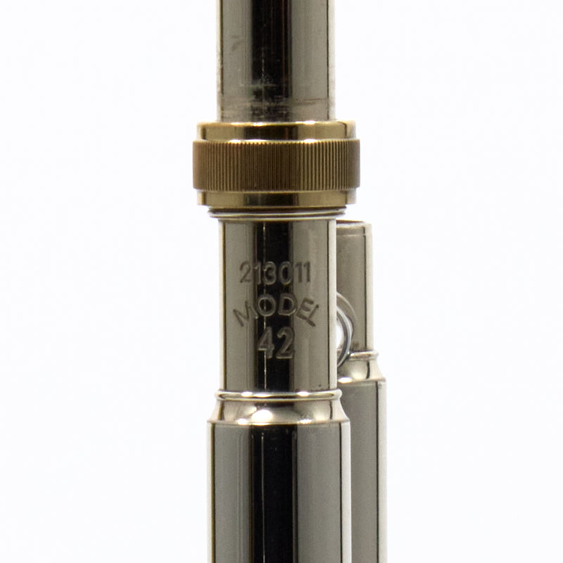 Bach Model 42BO Stradivarius Professional Tenor Trombone SN 213011 EXCELLENT- for sale at BrassAndWinds.com