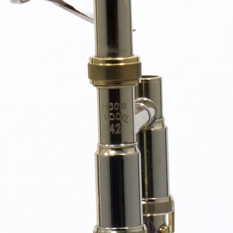 Bach Model 42BO Stradivarius Professional Tenor Trombone SN 213018 EXCELLENT- for sale at BrassAndWinds.com