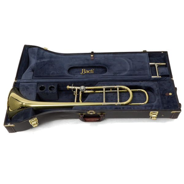 Bach Model 42BO Stradivarius Professional Tenor Trombone SN 213019 NICE- for sale at BrassAndWinds.com