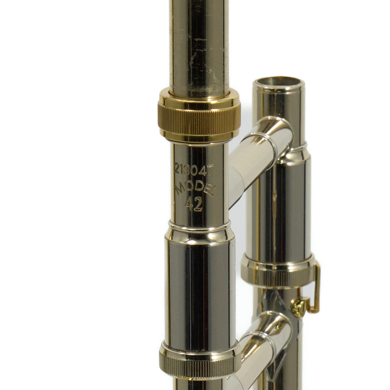 Bach Model 42BO Stradivarius Professional Tenor Trombone SN 213047 NICE- for sale at BrassAndWinds.com
