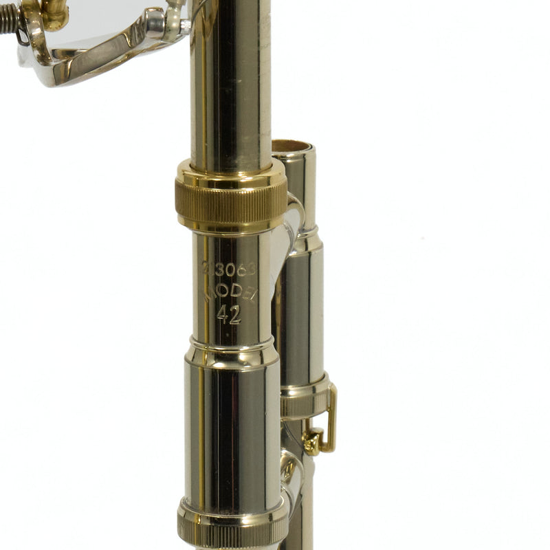 Bach Model 42BO Stradivarius Professional Tenor Trombone SN 213063 NICE- for sale at BrassAndWinds.com