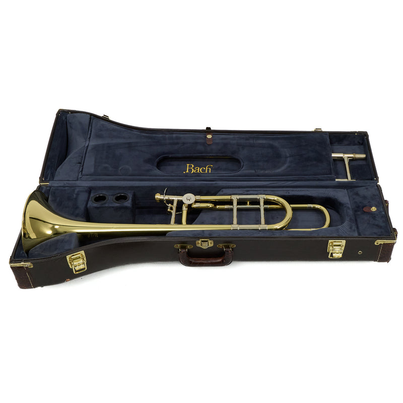 Bach Model 42BO Stradivarius Professional Tenor Trombone SN 213063 NICE- for sale at BrassAndWinds.com