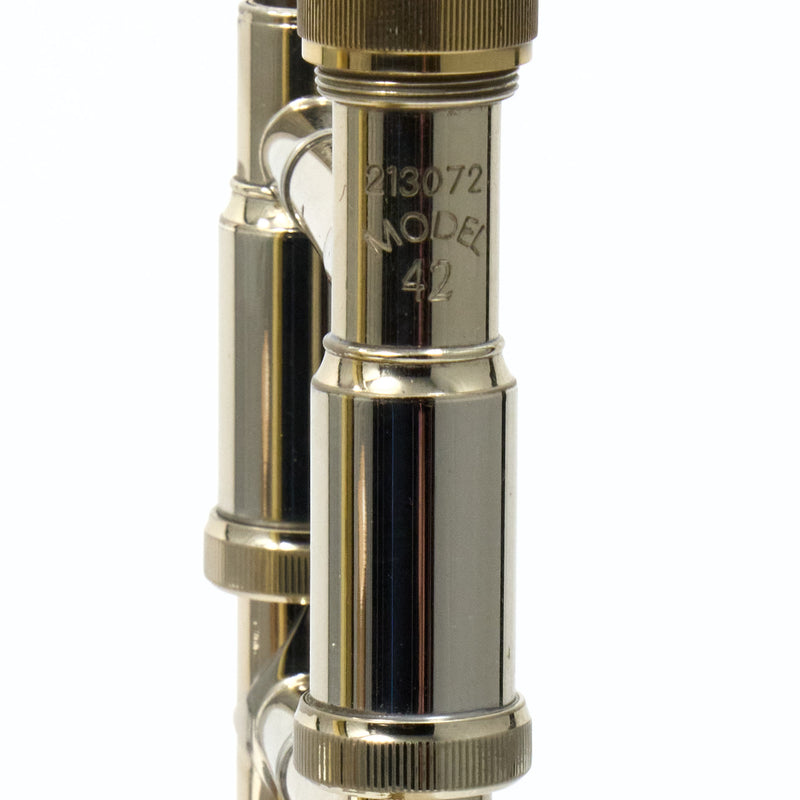 Bach Model 42BO Stradivarius Professional Tenor Trombone SN 213072 NICE- for sale at BrassAndWinds.com