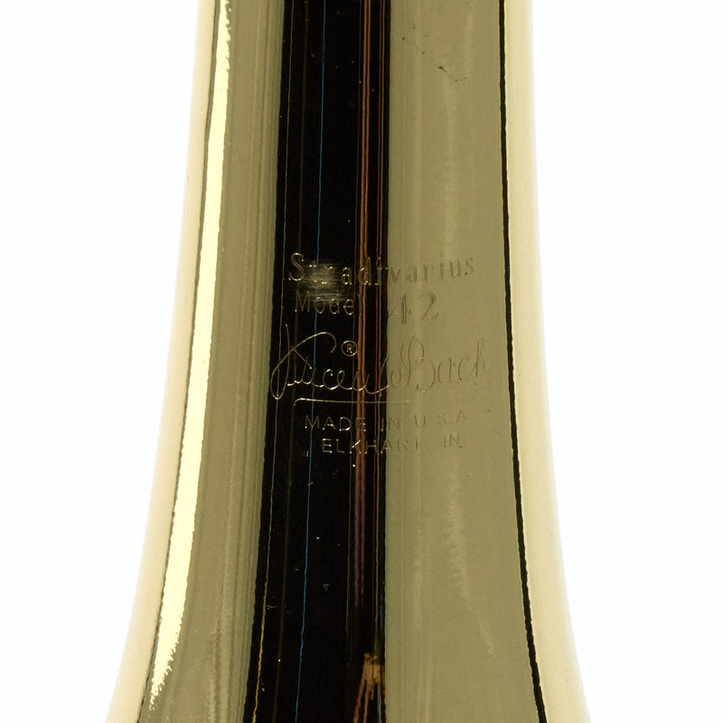 Bach Model 42BO Stradivarius Professional Tenor Trombone SN 213072 NICE- for sale at BrassAndWinds.com