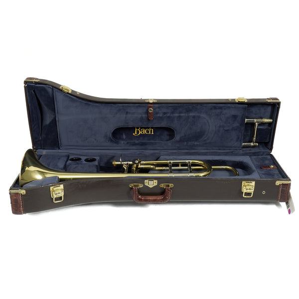 Bach Model 42BO Stradivarius Professional Tenor Trombone SN 213072 NICE- for sale at BrassAndWinds.com