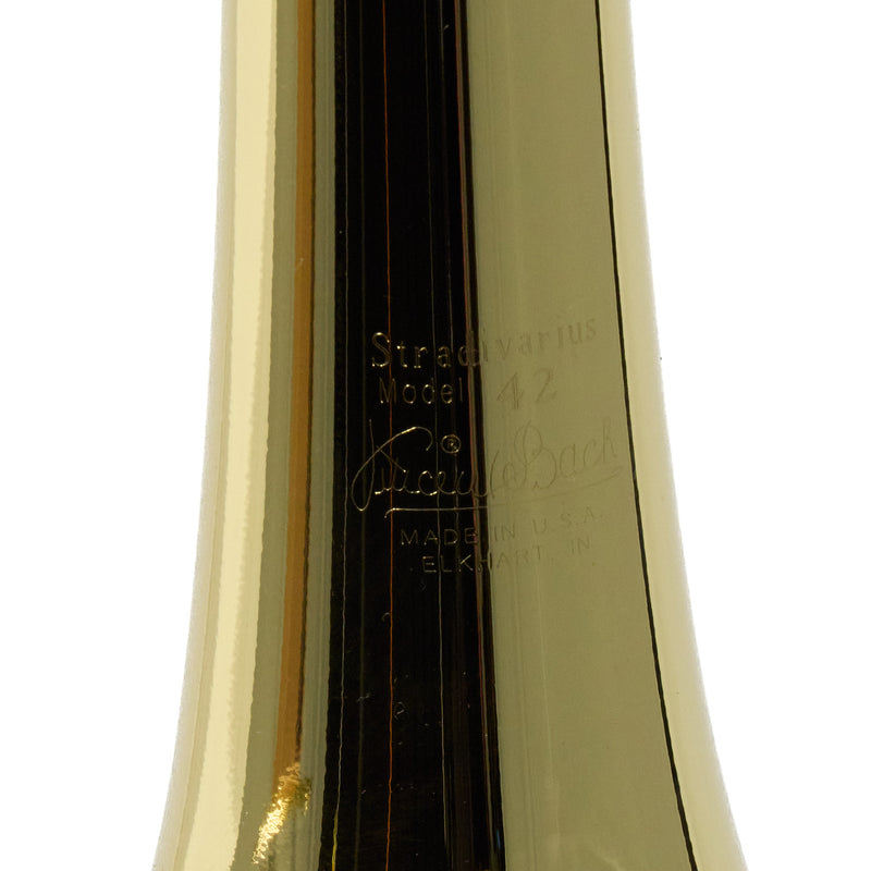 Bach Model 42BO Stradivarius Professional Tenor Trombone SN 213075 NICE- for sale at BrassAndWinds.com