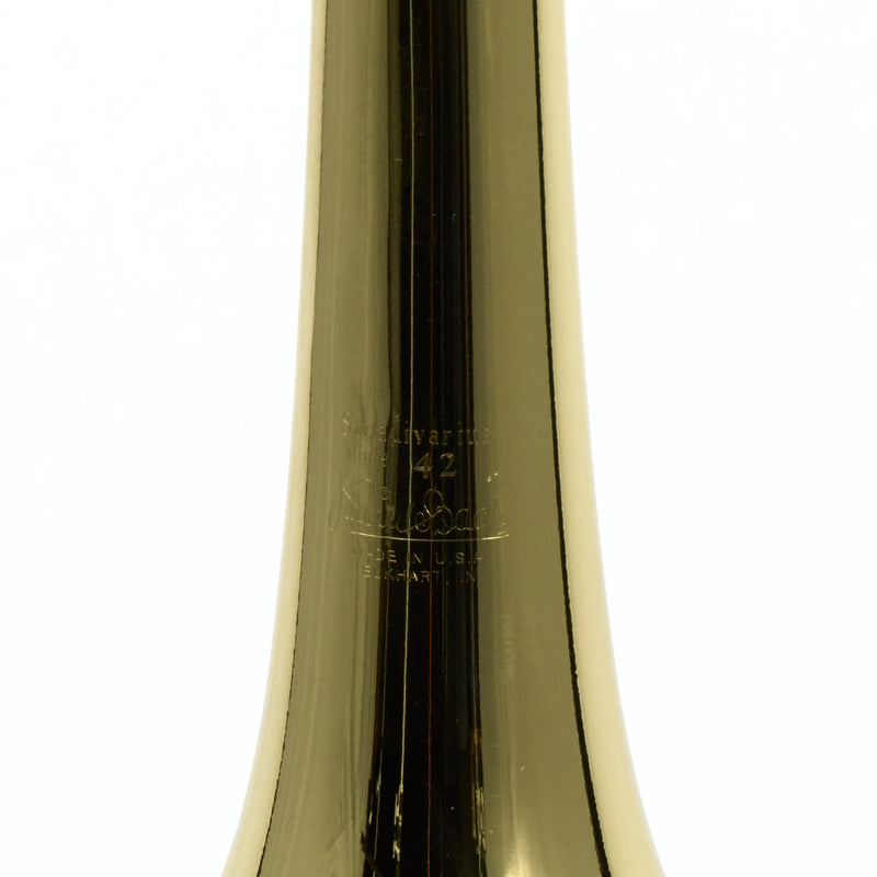 Bach Model 42BO Stradivarius Professional Tenor Trombone SN 213095 NICE- for sale at BrassAndWinds.com