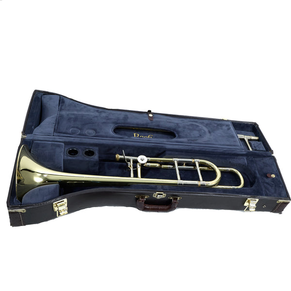 Bach Model 42BO Stradivarius Professional Tenor Trombone SN 213339 NICE- for sale at BrassAndWinds.com