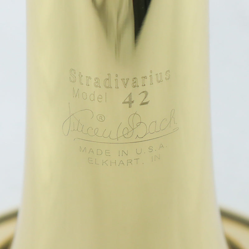 Bach Model 42BO Stradivarius Professional Tenor Trombone SN 227437 OPEN BOX- for sale at BrassAndWinds.com