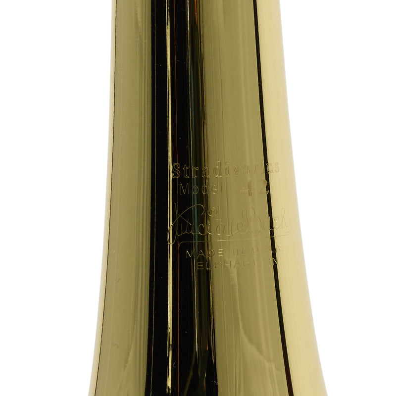 Bach Model 42BO Stradivarius Professional Tenor Trombone SN 229244 SUPERB- for sale at BrassAndWinds.com