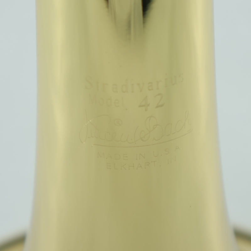 Bach Model 42BOF Stradivarius Professional Tenor Trombone SN 219291 SUPERB- for sale at BrassAndWinds.com