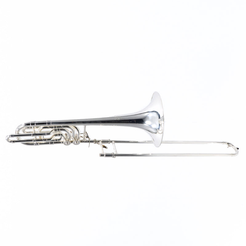 Bach Model 50B3L Stradivarius Bass Trombone in Silver Plate SN 88716 EXCELLENT- for sale at BrassAndWinds.com