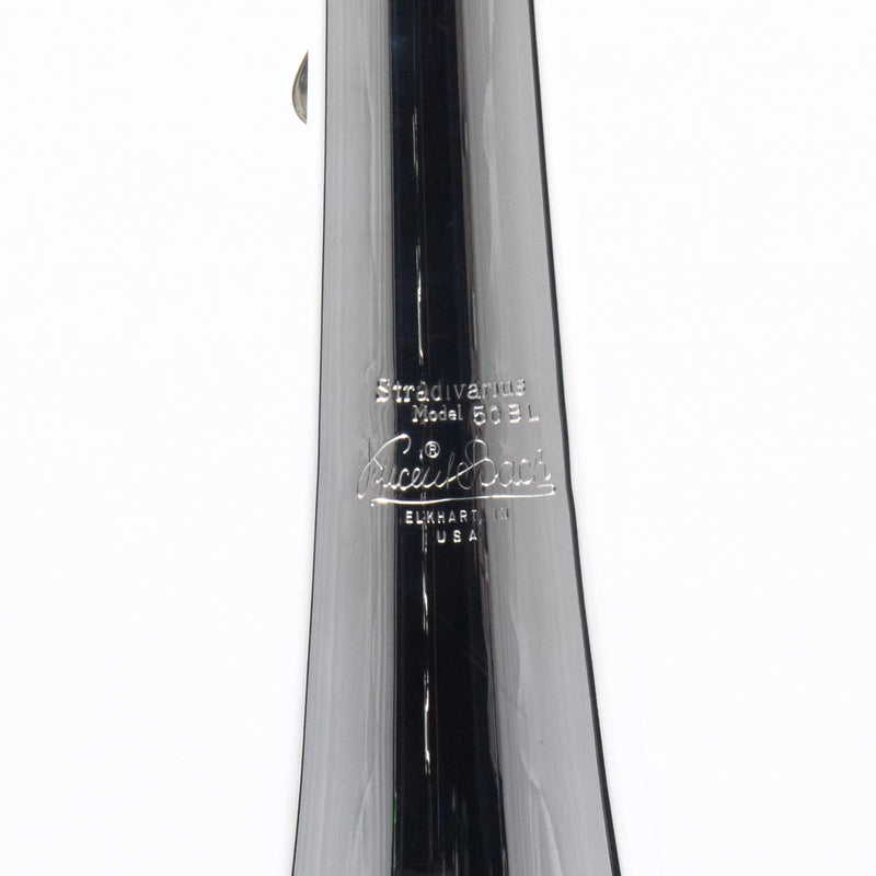 Bach Model 50B3L Stradivarius Bass Trombone in Silver Plate SN 88716 EXCELLENT- for sale at BrassAndWinds.com