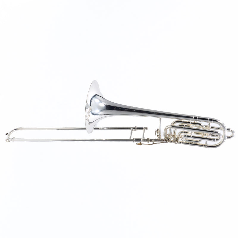 Bach Model 50B3L Stradivarius Bass Trombone in Silver Plate SN 88716 EXCELLENT- for sale at BrassAndWinds.com