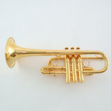 Bach Model AE190 Stradivarius Artisan Eb Trumpet SN A4047 GOLD PLATE- for sale at BrassAndWinds.com