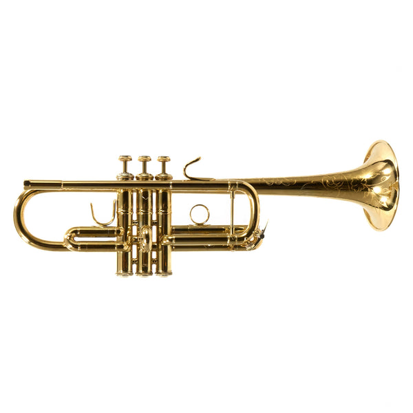 Bach Model C180ML239 Stradivarius C Trumpet in Gold Plate SN 540182 EXCELLENT- for sale at BrassAndWinds.com