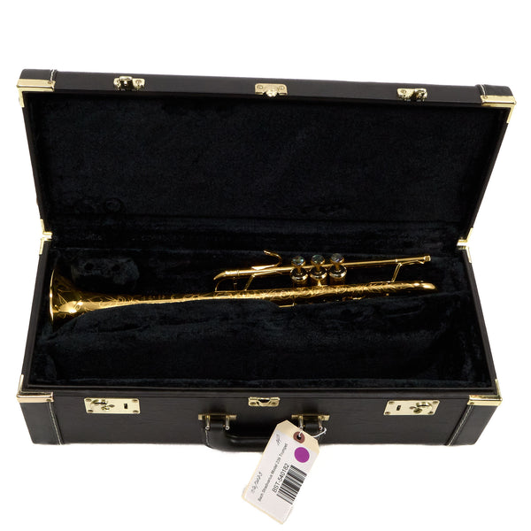 Bach Model C180ML239 Stradivarius C Trumpet in Gold Plate SN 540182 EXCELLENT- for sale at BrassAndWinds.com